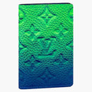 Louis Vuitton Pocket Organizer Taurillon Illusion Blue/green