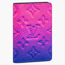 Louis Vuitton Pocket Organizer Taurillon Illusion Blue/pink