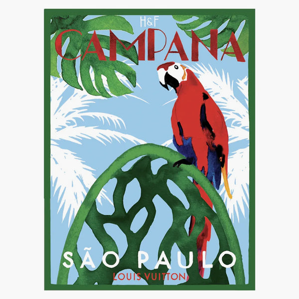 Louis Vuitton Poster Of Fernando & Humberto Campana R99685 Green/blue/red