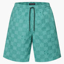 Louis Vuitton Printed Nylon Swimshorts Teal