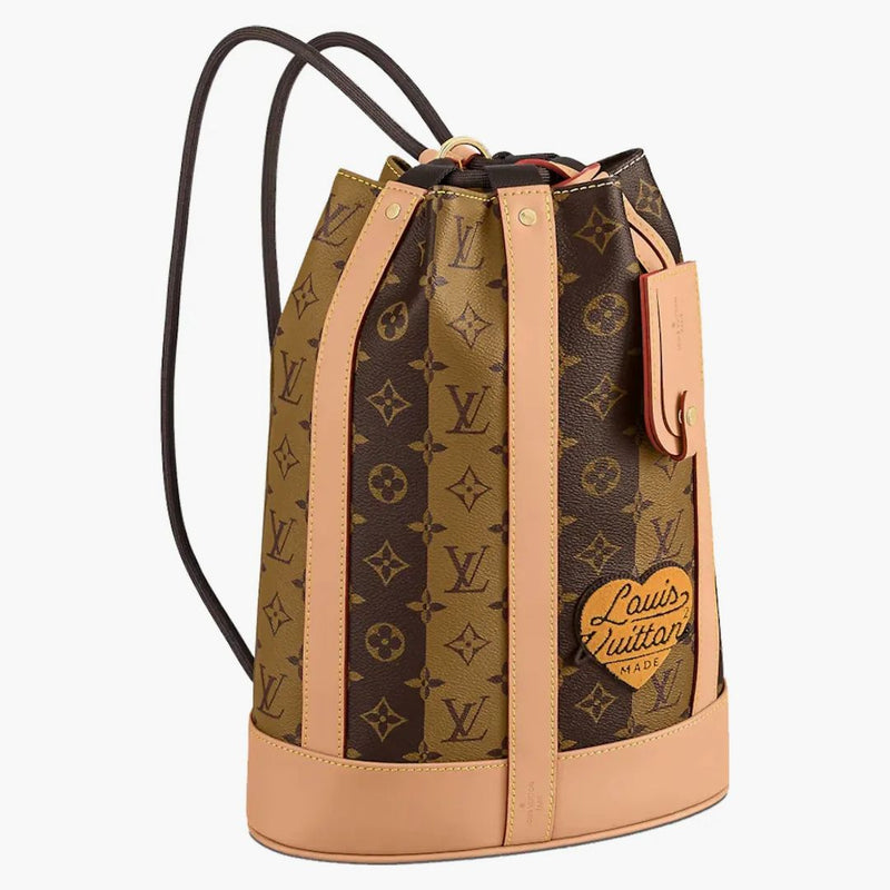 Louis Vuitton X Nigo Randonée Messenger Monogram Stripes Brown