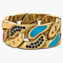 Louis Vuitton Ring Chain Links Gold/multicolor