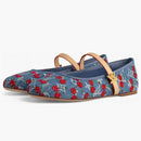 Louis Vuitton Romy Flat Ballerina X Takashi Murakami Denim