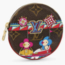 Louis Vuitton Round Coin Pouch Monogram Vivienne Holiday Rouge Red
