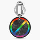 Louis Vuitton Round Illustre Bag Charm And Key Holder Metallic Monogram Eclipse Rainbow