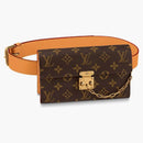 Louis Vuitton S Lock Belt Pouch Monogram Pm Brown