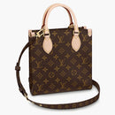 Louis Vuitton Sac Plat Bb Bag Monogram Brown/natural