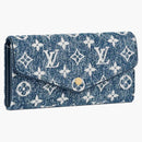 Louis Vuitton Sarah Wallet Denim Jacquard Navy Blue