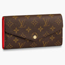Louis Vuitton Sarah Wallet Monogram Coquelicot Lining