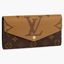 Louis Vuitton Sarah Wallet Monogram Reverse Brown