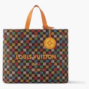 Louis Vuitton Shopper Tote Mm Damier Ebene Multicolor