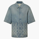 Louis Vuitton Short Sleeve Denim Workwear Shirt Washed Denim