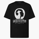 Louis Vuitton Short-sleeved Cotton Intarsia Crewneck Dark Grey