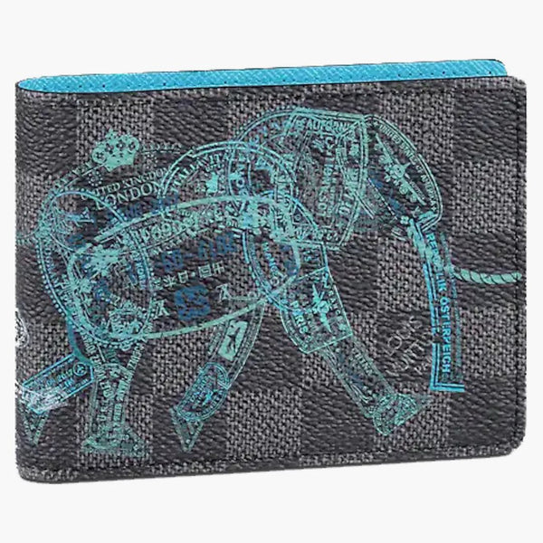 Louis Vuitton Slender Wallet Damier Graphite Stamps