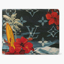 Louis Vuitton Slender Wallet Monogram Surfin' Navy Blue