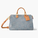 Louis Vuitton Speedy 40 Bandouliere Damier Denim 3d Blue Denim