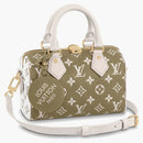 Louis Vuitton Speedy Bandouliere 20 Khaki Green/beige/cream