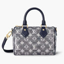 Louis Vuitton Speedy Bandouliere 20 Monoglam Blue