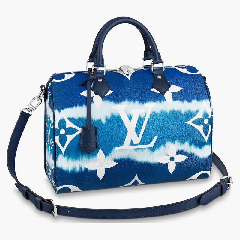 Louis Vuitton Speedy Bandouliere Lv Escale 30 Bleu
