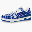 Louis Vuitton Trainer Blue Monogram Textile