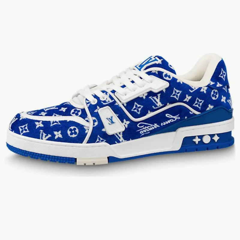 Louis Vuitton Trainer Blue Monogram Textile