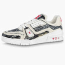 Louis Vuitton Trainer Colored In White Black