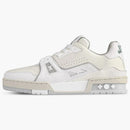 Louis Vuitton Trainer Cream White Grey Signature (women's)