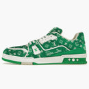 Louis Vuitton Trainer Green Monogram Textile