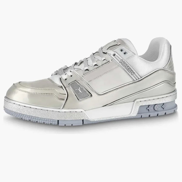 Louis Vuitton Trainer Silver White