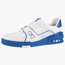Louis Vuitton Trainer White Blue Signature