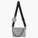 Louis Vuitton Trio Pouch Glitter Silver