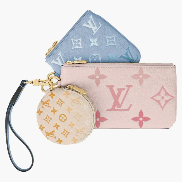 Louis Vuitton Trio Pouch Rosebud/summer Blue/ceam
