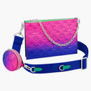 Louis Vuitton Trio Pouch Taurillon Illusion Blue/pink