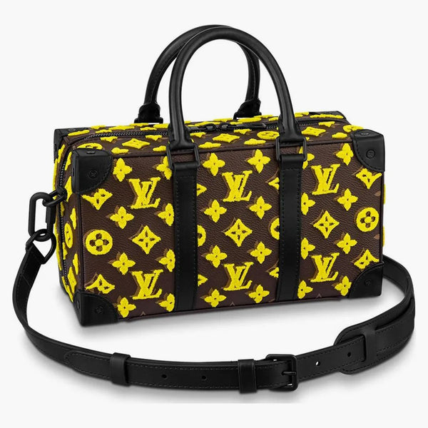 Louis Vuitton Trunk Speedy Monogram Tuffetage Yellow