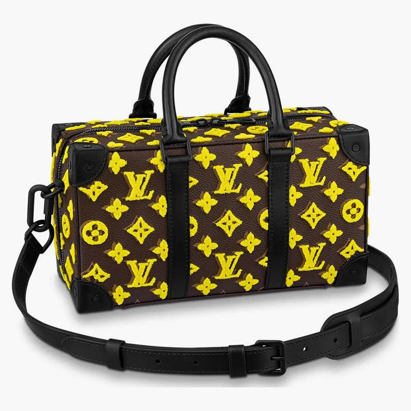 Louis Vuitton Trunk Speedy Monogram Tuffetage Yellow