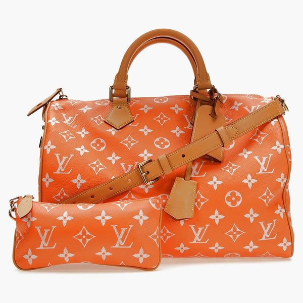 Louis Vuitton Via Speedy P9 Bandouliere 40 Monogram Leather Orange