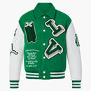 Louis Vuitton Varsity Leather Jacket Green