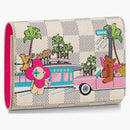 Louis Vuitton Victorine Wallet Damier Azur Vivienne Fuchsia Pink