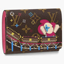 Louis Vuitton Victorine Wallet Monogram (6 Card Slot) Vivienne Holiday Rose Pivoine Pink