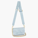 Louis Vuitton Wallet On Strap Bubblegram Blue Glacier