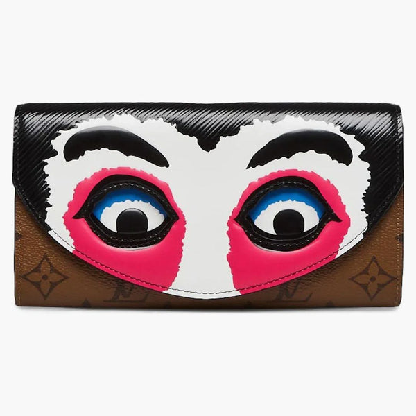 Louis Vuitton X Kansai Yamamoto Sarah Wallet Monogram Kabuki Epi Brown Multicolor