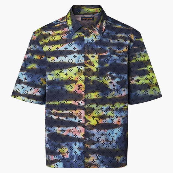 Louis Vuitton Zipped Monogram Tie-dye Shirt Multicolor