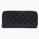 Louis Vuitton Zippy Vertical Damier Graphite Black