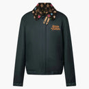 Louis Vuitton By Tyler, The Creator Cotton Aviator Jacket With Monogram Fleece Collar Black
