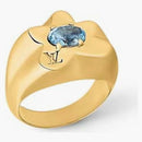 Louis Vuitton By Tyler, The Creator Lv Flower Waves Ring Gold-color