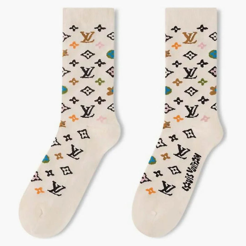 Louis Vuitton By Tyler, The Creator Monogram Craggy Socks Beige
