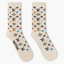 Louis Vuitton By Tyler, The Creator Monogram Craggy Socks Beige
