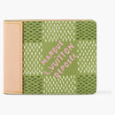 Louis Vuitton By Tyler, The Creator Slender Wallet Green Damier Golf
