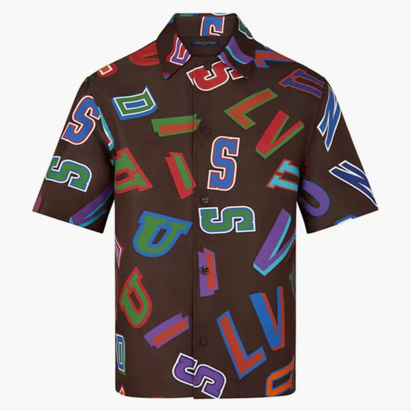 Louis Vuitton X Nba Basketball Letters Overshirt Brown