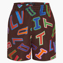 Louis Vuitton X Nba Basketball Letters Shorts Brown